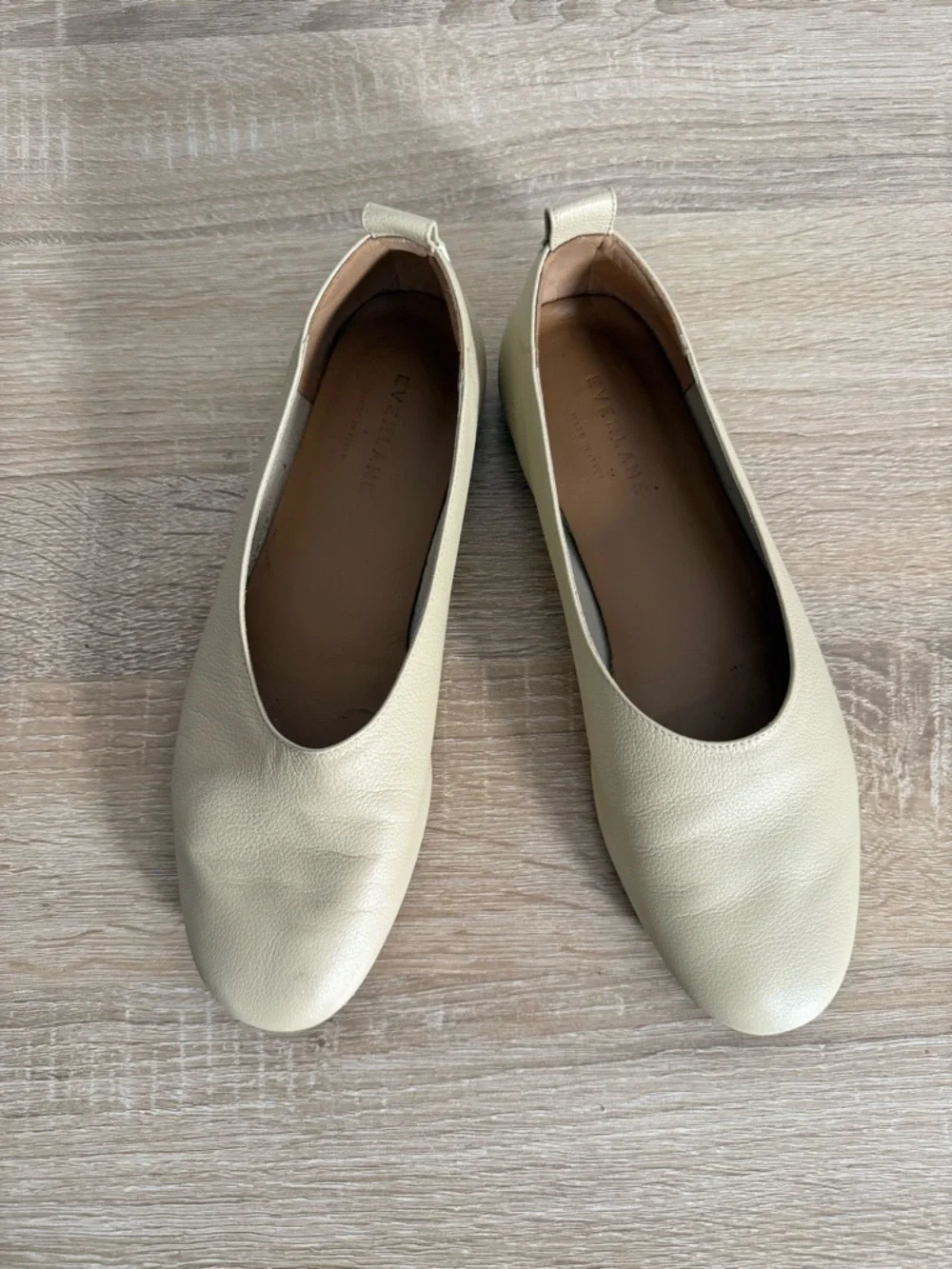 Everlane The Day Glove cream Leather Ballet Flats women’s Sz 6.5 - Picture 5 of 7
